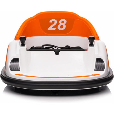 Tour de lit électrique pour enfant 12V avec télécommande, rotation de 360 degrés, lumières DEL, affichage de la musique et de la batterie, deux moteurs de 30 W