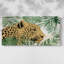 Palm Leopard I - Toile tendue avec châssis - Prêt à accrocher-894813646