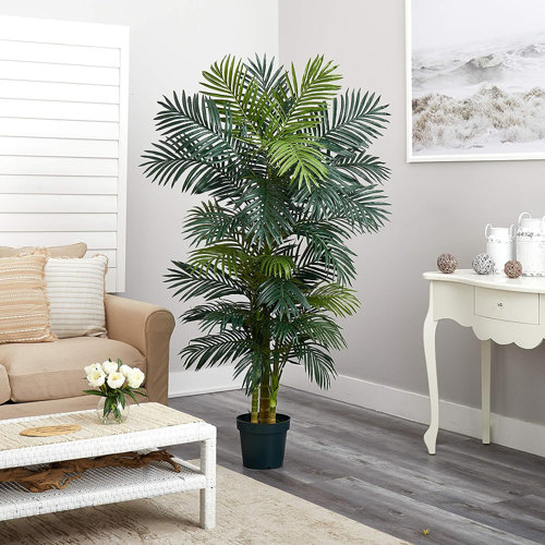 Primrue 78'' Faux Palm Tree in Pot & Reviews | Wayfair