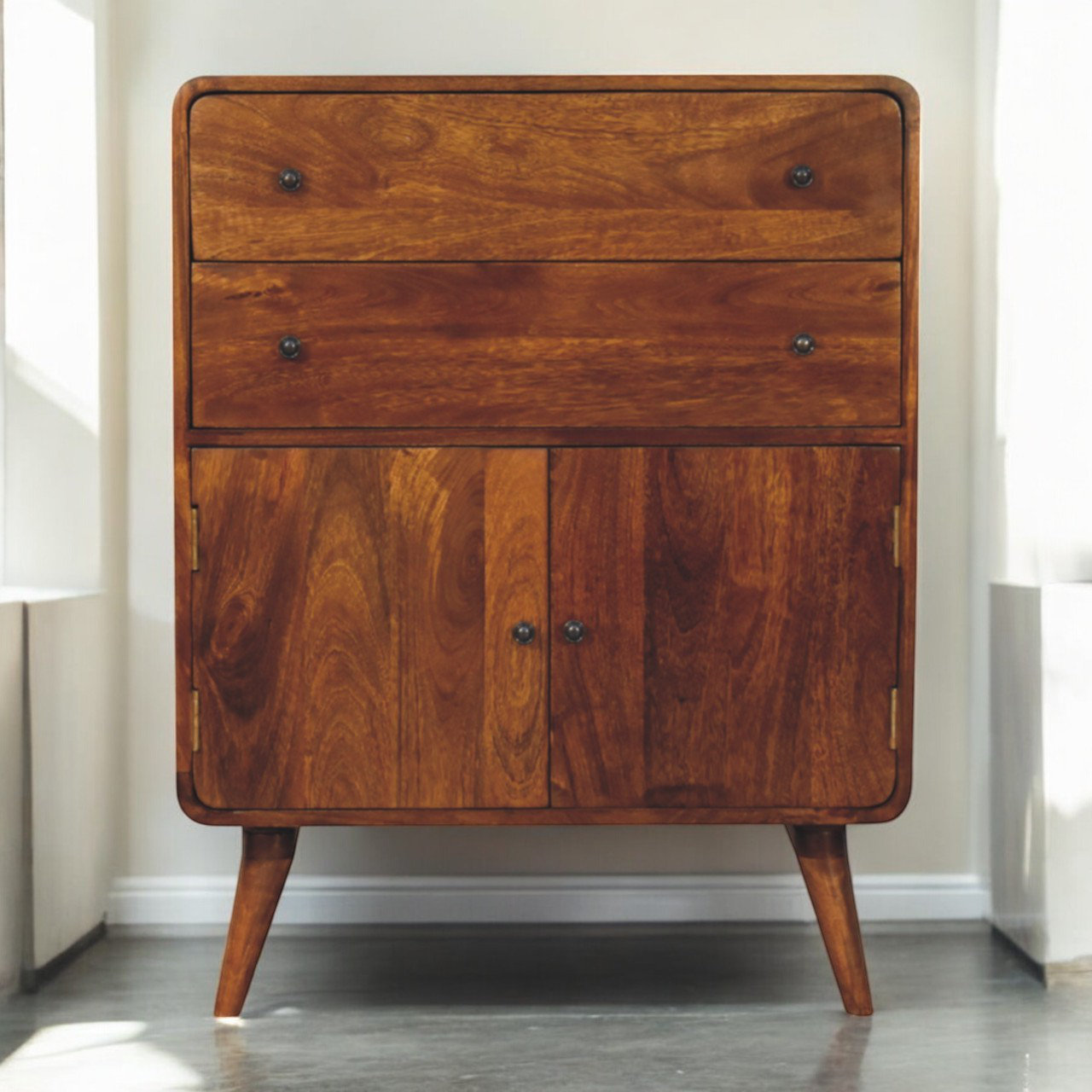Artisan Furniture Curved Nordic Charm Cabinet Wayfair Canada