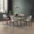 Capri 5-Piece Modern Dining Room Set With Curved Back Chairs-1091417639