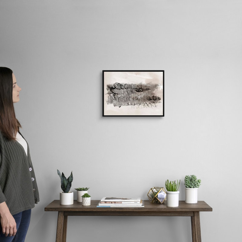 Scribble Abstracts II par Jennifer Paxton Parker - reproduction d'art sur toile, H 14 po x l 18 po x P 1,75 po