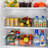 Zulay Kitchen 4 Pack Clear Refrigerator Organizer Bins