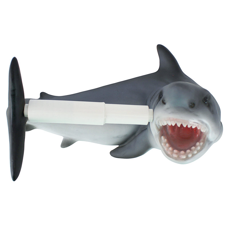 Porte-papier hygiénique mural Shark Attack