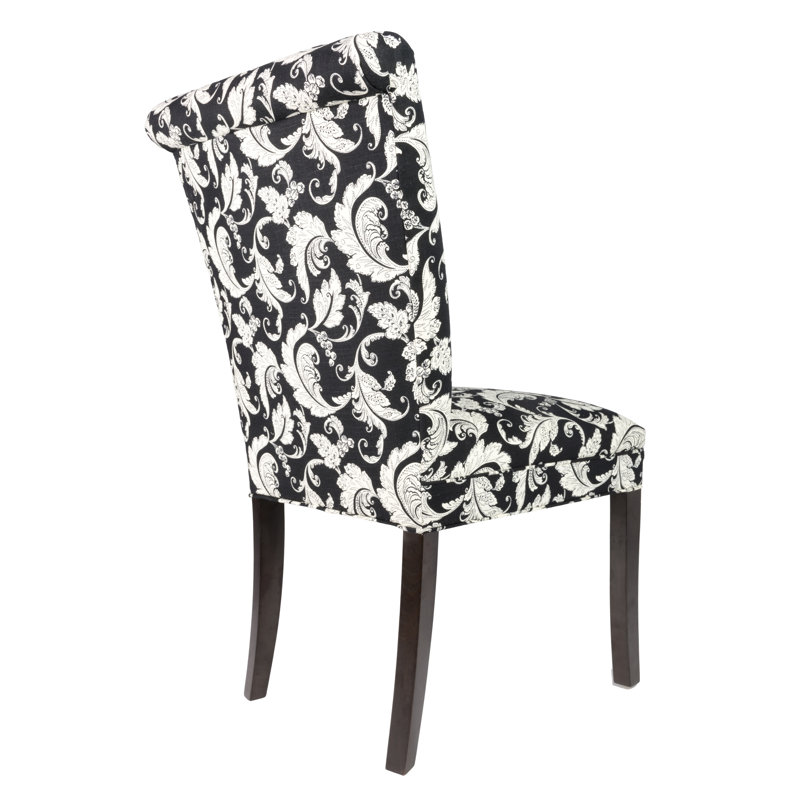 14'' H Tufted Cotton Upholstered Dining Chair