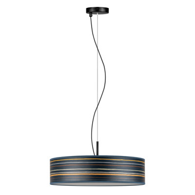 Ocho Slim 3 - Light Black/White Drum Pendant