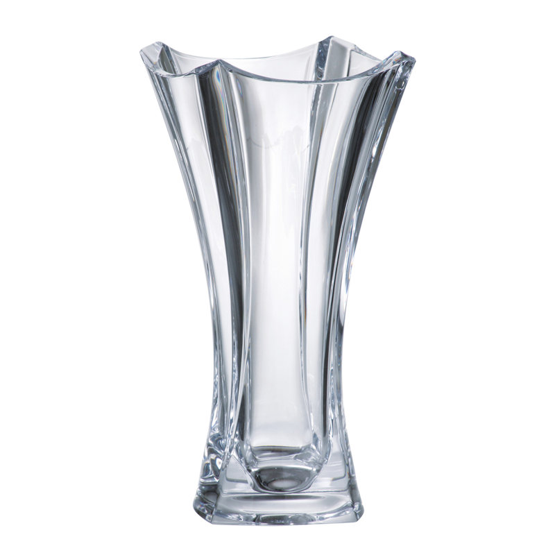Crystalline Crystal Table Vase, 11.25" H x 6.75" W x 6.38" D