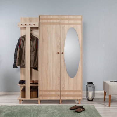 Caryol Hall Tree with Shoe Storage