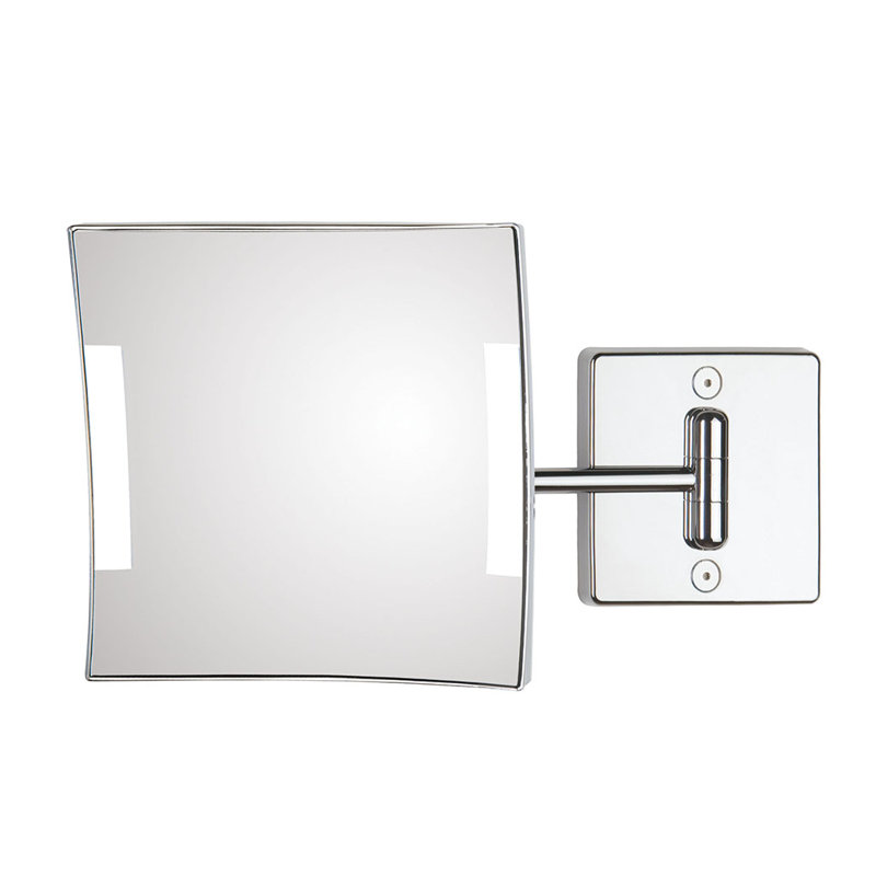 Quadrolo Flat Metal Lighted Wall Mirror
