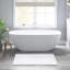 Tapis 100% coton 24 po x 60 po blanc réversible 3000 g / m² - et durable, facile à entretenir-2048992212