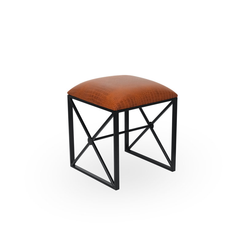 Terra Luxe Croc Stool, Brown