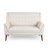 Flared Arm Settee Sofa-1673654007