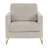 Lincoln Boucle Fabric Accent Armchair with Stainless Steel Frame and Removable Cushion-364241821-392043108