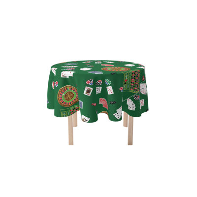 Vollmar Geometric Round Tablecloth