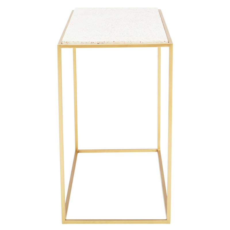 Aanik 90cm Stone Top Console Table