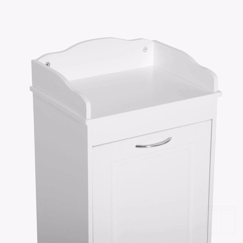 Panier à linge inclinable 31 po, panier de rangement autoportant pour la maison, armoire de rangement pour salle de bain