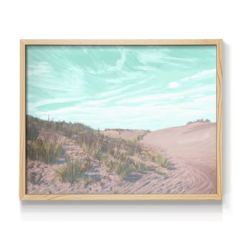 Dunes at Dawn IV -Framed Print - Restickable, H 8 po x l 10 po, Naturel