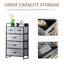 Commode 5 tiroirs gris