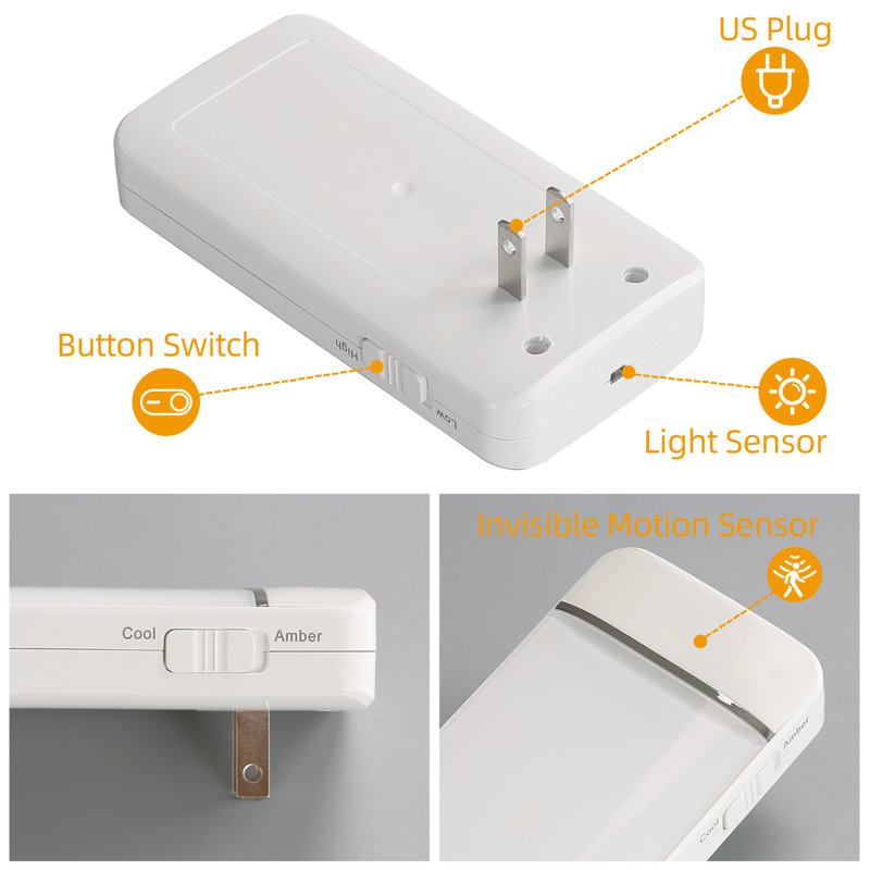 LED Motion Sensor Night Light 2-Pack