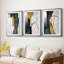 ABSTRACT Series DCxxi - Impression encadrée sur mesure de qualité supérieure - 3 pièces-1280311127-1280311130