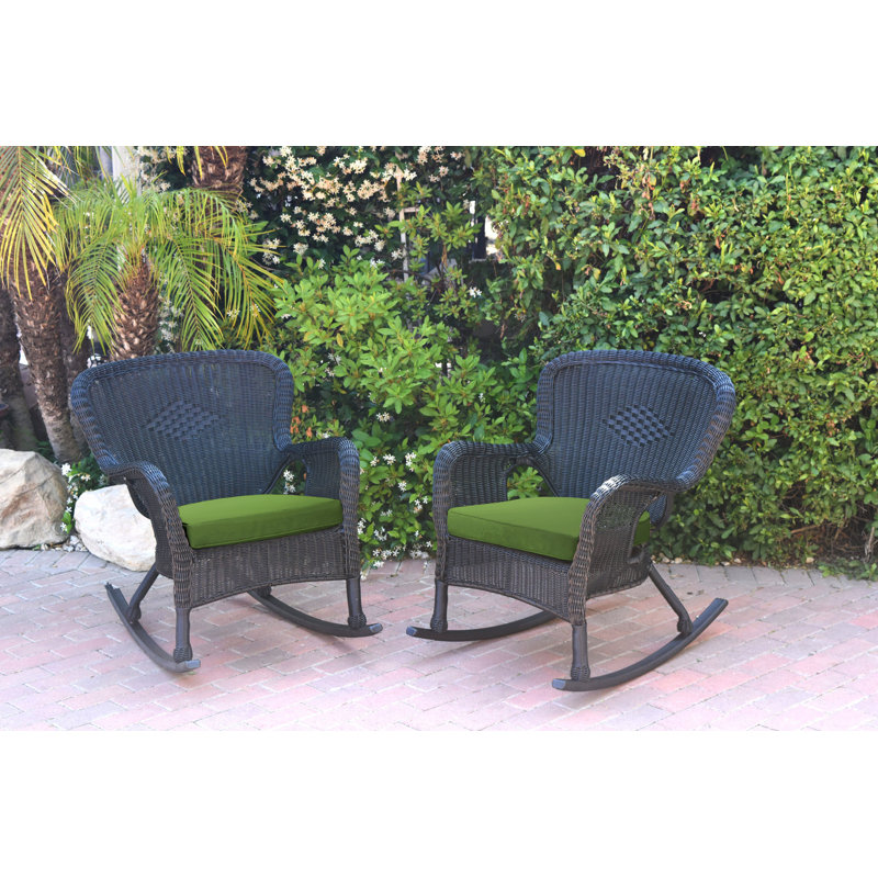 Chaise berçante Batchelder, Brun clair, Noir