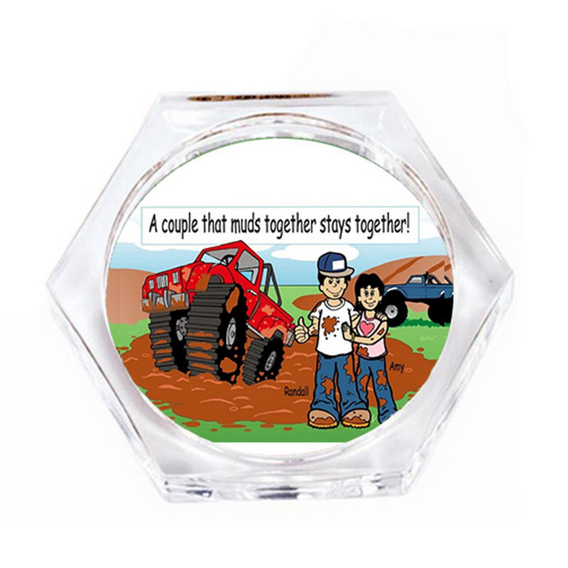 Ensemble de 2 sous-verres personnalisables Mudhole, Oui