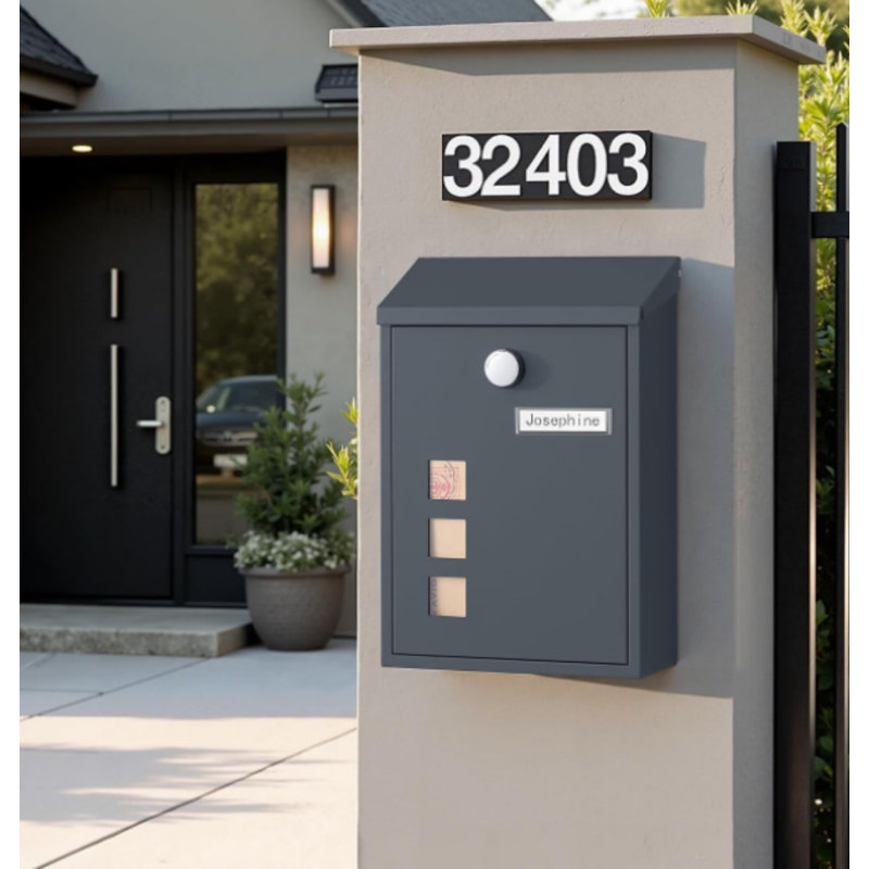 Post Box, Wall Mounted Letterbox, Mailbox 