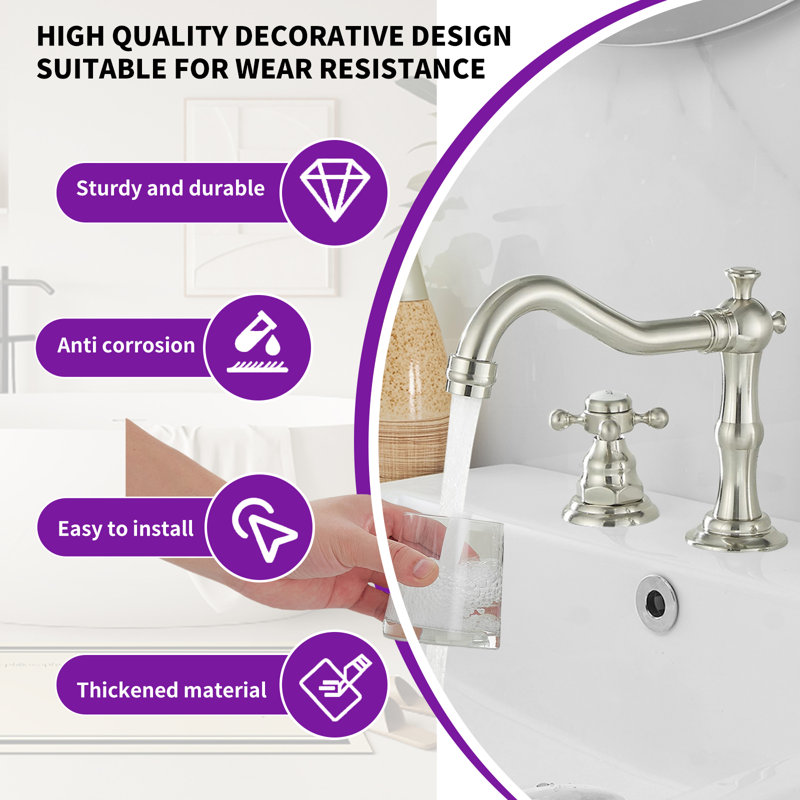 2-handle Bathroom Faucet with Drain Assembly, Oil Rubbed Bronze