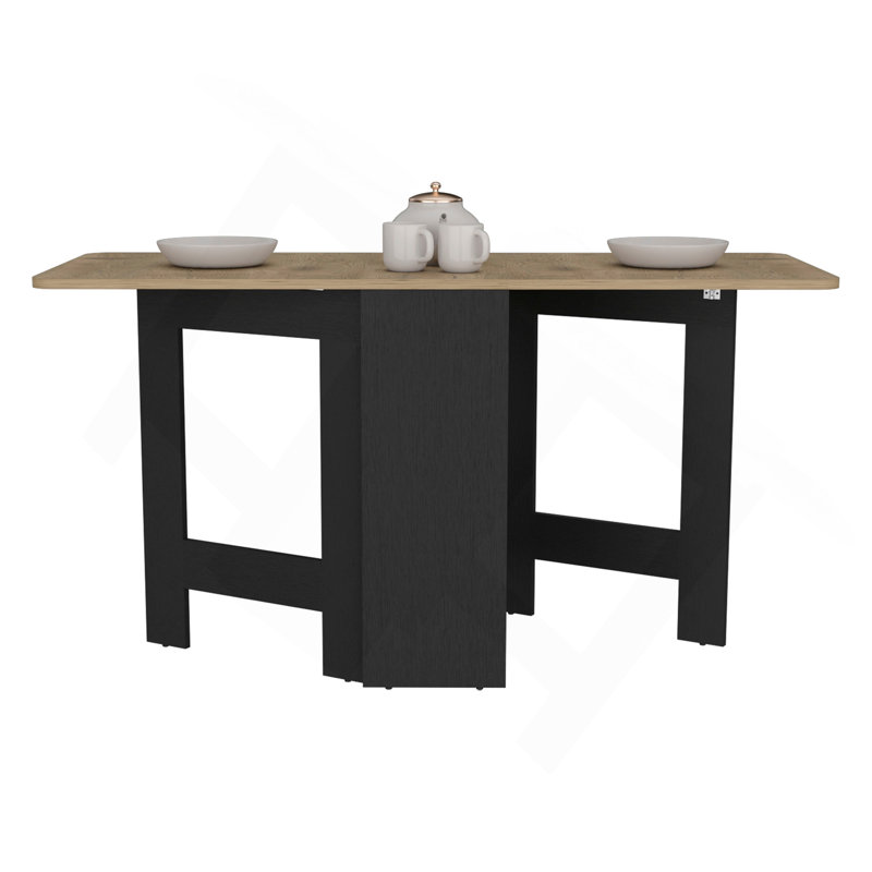 Table pliante Gateleg compacte et compacte