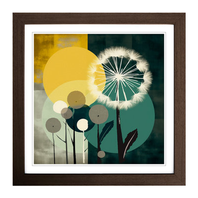 Dandelion Bauhaus No.5 - Framed Print