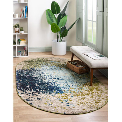 Tapis abstrait Estelle en brun clair Estelle