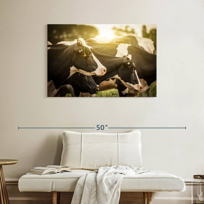 Brampt Holsteins Cows, 26" H x 39" W