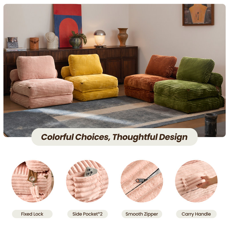 Fauteuil-lit Nathasa, Rose