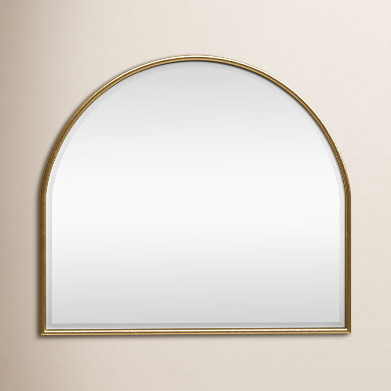 Bellport Arch Beveled Mirror, Gold