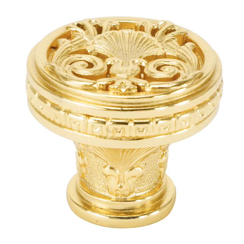 EDGAR BEREBI HAMILTON KNOB IN POLISH GOLD PLATE