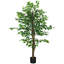 Ficus artificiel avec pot HOMcom-1790650626