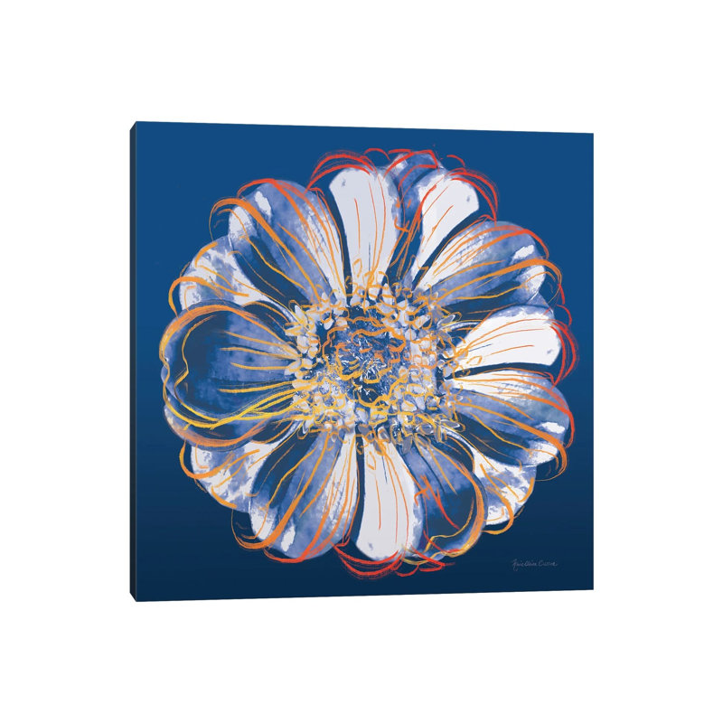 Flower Pop Pastel I by Marie Elaine Cusson - Wrapped Canvas Painting, 30.48 cm H x 30.48 cm W