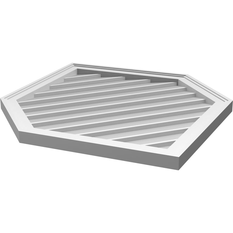 Ventilé vertical à pignon vertical 11/12 po, H 38 po x l 28 po x P 1,5 po