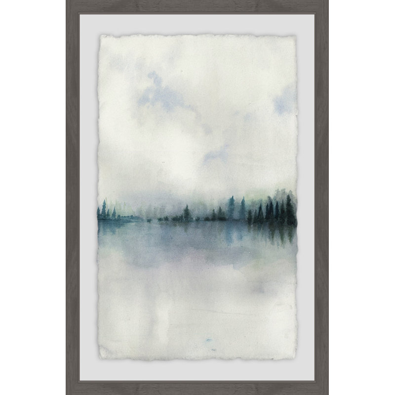 Horizon Whisper I by Johannes Vermeer - Single Picture Frame Painting, 46cm H x 30cm W x 4cm D