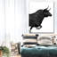 «Charging Black Bull» sur toile-1701085883