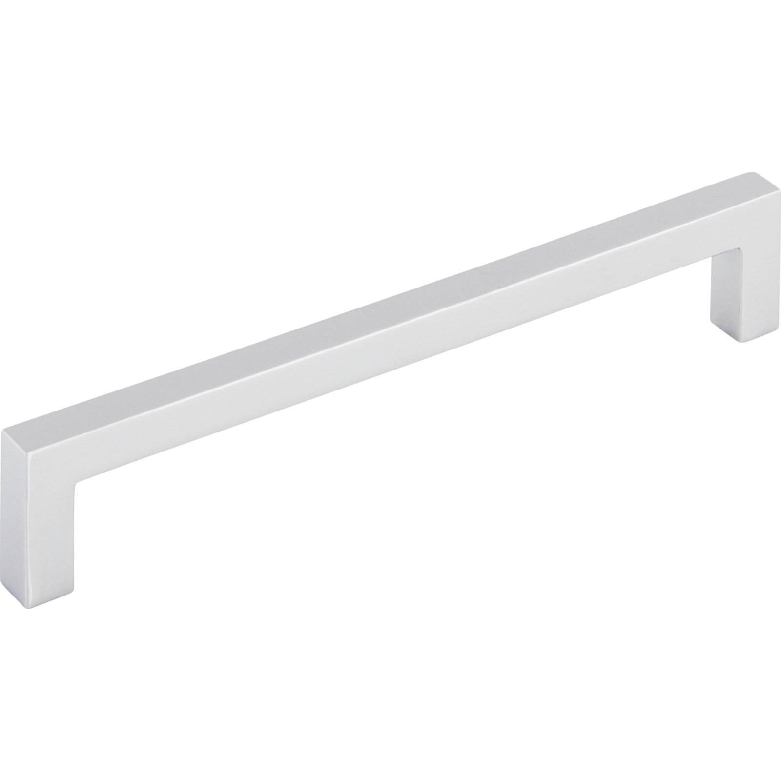 Square Bar Cabinet Pull, 6 5/16" Center to Center, Polished Chrome