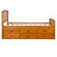 Lit plateforme simple avec rangement en bois massif et 6 tiroirs-121082787