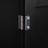 Tall Storage Cabinet With Two Drawers For Bathroom/Office, Black-1786861247
