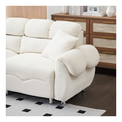 Cloud Cloud Cushion est un canapé 3 places spacieux et confortable avec repose-pieds pour un salon moderne.