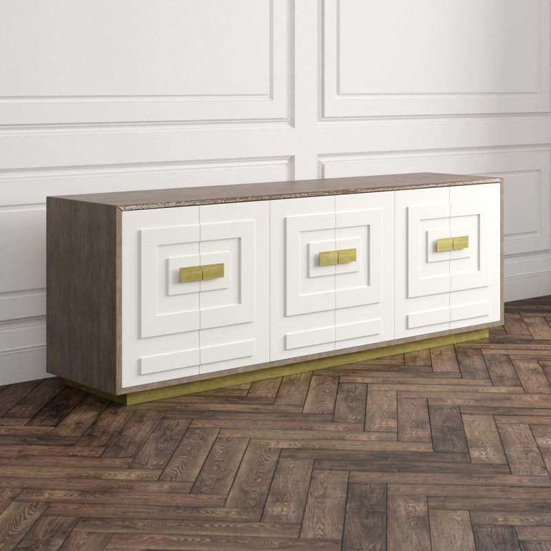 Jasper 84" Wide Walnut Wood Sideboard