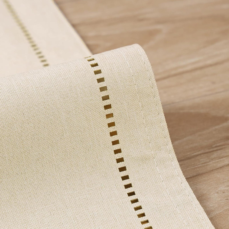 Non-Slip Dining Table Placemats - Set Of 6, Gray, Beige White