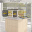 Bacs de rangement empilables avec couvercles, roulettes et pliables HOMcom, blanc