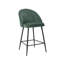 Upholstered Counter Stool with Metal Frame-395613085