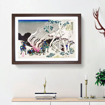 Minamoto No Muneyuki Ason by Katsushika Hokusai - Picture Frame Painting Print