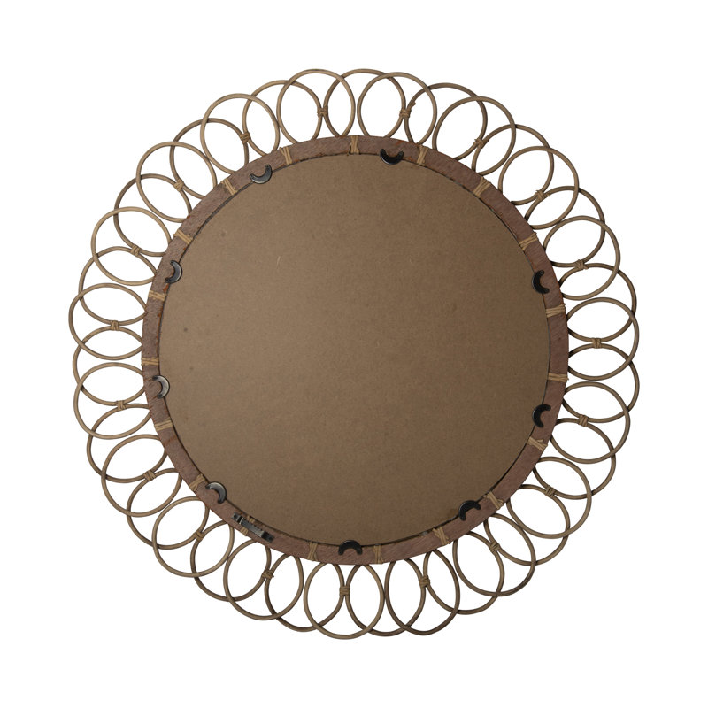 Miroir en rotin